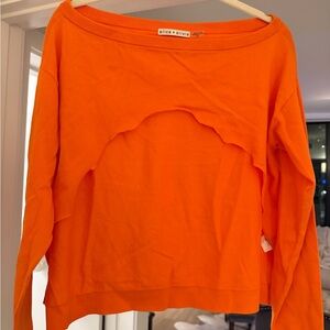 Alice + Olivia Vibrant Orange Sweatshirt